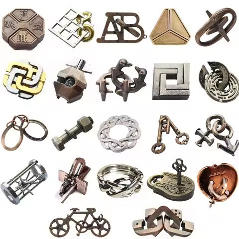Lock Puzzles Classic IQ Metal Brain teaser Magic Baffling Puzzles Game Toys For Children Adults Funny Gifts Metal Puzzle https://tinyurl.com/2aegjoyj