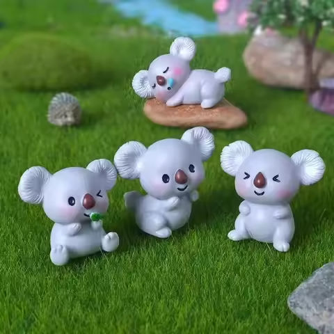 4Pcs/Set  Anime Koala Doll Action Toy Figures 2-4CM https://tinyurl.com/2b94mb68