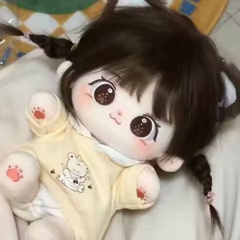 20cm Miaomiao Cotton Doll Stock Interchangeable Baby Clothes Plush Doll Dress Up Cospslay Anime Figure Children Girl Toys https://tinyurl.com/29glff7k