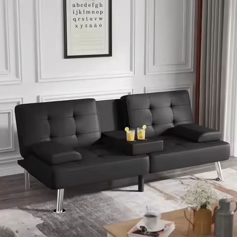 56″ W Fabric Loveseat Sofa with 2 USB, Small Couches for Living Room, Bedroom, Office, Easy Assembly & Comfy Cushion, Dark Grey https://tinyurl.com/296elx2j
