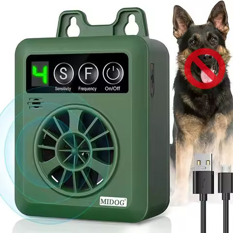 Mini Ultrasonic Dog Repeller Ultrasonic Dog Deterrent Repeller With LED Light For Dogs Anti-Barking Training Device https://tinyurl.com/24xl8qko