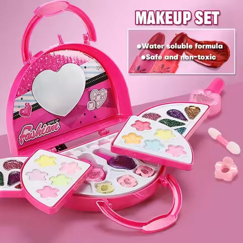 Princess Make Up Bag Play House Toy Girls, Eye Shadow Makeup Cosmetics Box, Birthday Christmas Gift for Kids Party Cosplay https://tinyurl.com/2bfzozb6