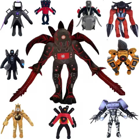 Skibidi Toilet Plush Toy Titans Drill Man Cameraman Tv Man Woman Speakerman Clock Speaker Man Plush Doll Soft Toy Stuffed Animal https://tinyurl.com/28pnff89