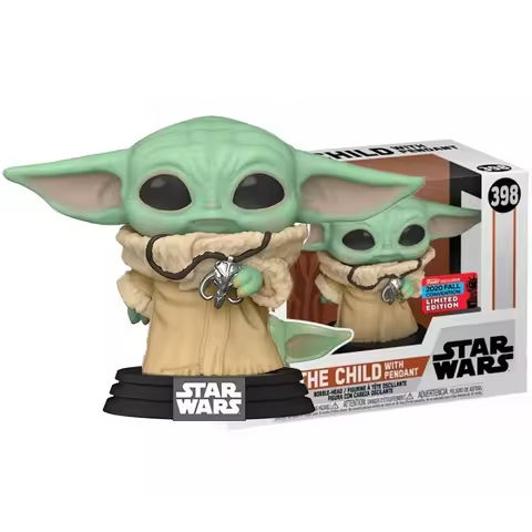 Movie STARWARS The Child With Pendant Yodas #398 Vinyl Action Figure Collection Model Toys FunkoSeries For Children Xmas Gift https://tinyurl.com/287gxqlp