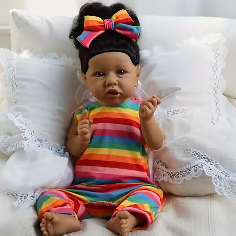 Lifelike Reborn Baby Dolls- 21.5Inch Cute Soft Vinyl Realistic Baby Doll, Poseable Real Life Baby Dolls for 3+ Years Old Gifts https://tinyurl.com/295rtzlq