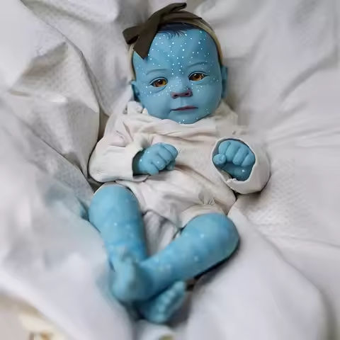 18inch Handmade Reborn Baby Avatar Doll Felicia Lifelike Painting Blue Elien Baby Collectible Art Doll Gifts for Children https://tinyurl.com/28rruxet