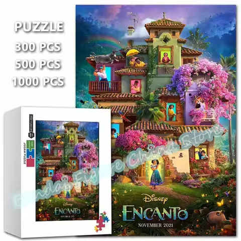 Encanto Disney Puzzle 300/500/1000 Pieces Educational Intelligence Jigsaw Puzzles for Kids Stress Relief Intelligence Toys https://tinyurl.com/2dzrb87j