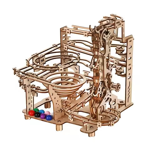 Track pulley Model DIY 3D Wooden Puzzle Building Block Kits Assembly Toy Birthday Gift For Kids Adult Home Decor https://tinyurl.com/23g7dcg4