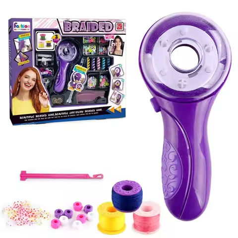 Electric Hair Braider Kit For Kids DIY Automatic Hair Decoration Braiding Tool   Fashion Salon Hair Pretend Play Toy For Girls https://tinyurl.com/2xluz69j