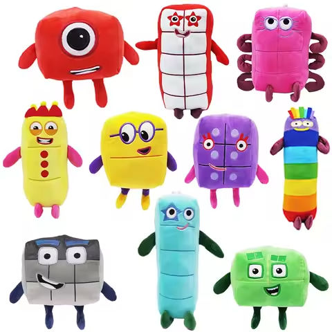 14-18cm Cartoon Number Plush Doll Toys Educational Stuffed Movie Anime Kids Early Childhood Birthday Christmas Gift https://tinyurl.com/24pfwgbx