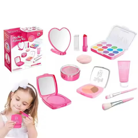Kid Makeup Set Fake Cosmetic Toy Sets For Children Fake Kids Pretend Play Makeup Kit Safe Pretend Cosmetic Kits For Playing And https://tinyurl.com/2ctw7r7l