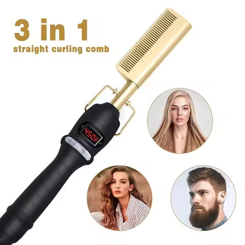 Portable Hair Straightener with Charging Base Wireless Straightening Iron Floading Plate and Comb PTC Hair Straightening Device https://tinyurl.com/24kxbv23