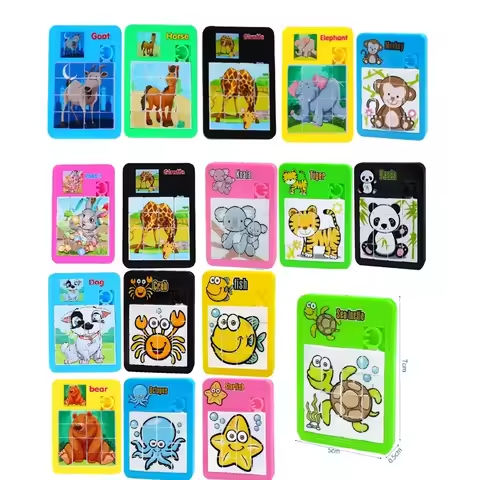 6PCS Puzzle Moving Sliding Early Education Animal Children’s Jigsaw Puzzle Toy School Kindergarten Gift Gifts for Kids Games https://tinyurl.com/2yvwswlm