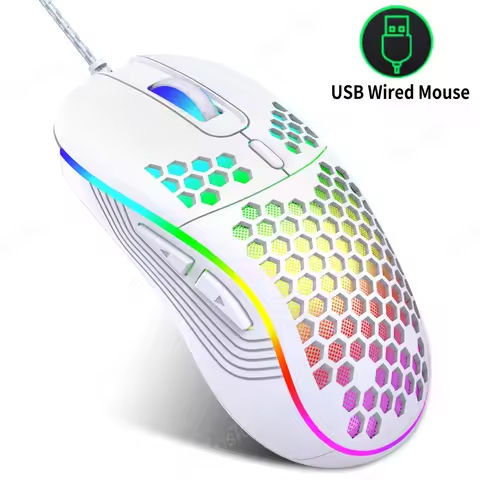 1 PC New Hyperspeed USB Gaming Mouse RGB Backlit Ergonomic Gaming Mice 7D Esports Wired Mouse for Laptop PC Gamer https://tinyurl.com/247qrgnw