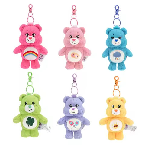 Sanrio Plush Kawaii Carebears Rainbown Bear Plush Anime Hobby Toy Keychain Bag Pendant with Sound Dolls Christmas Birthday Gifts https://tinyurl.com/29vn6tzj