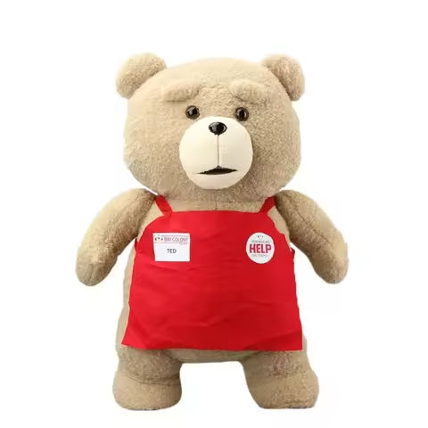 46cm TED Plush Movie Teddy Bear TED 2 Plush Doll Toys In Apron styles Soft Stuffed Animals Plush Toys Animal  for Kids Gift https://tinyurl.com/2acp7dhj