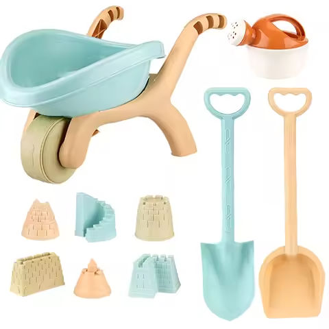 Kids Trolley Beach Toys Play Sand Water Game Sandbox Molds Castle Shovel Watering Summer Outdoor Playa Tools Sand Toys for Baby https://tinyurl.com/2dznnsq4