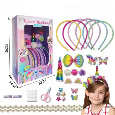 DIY Hairband Making Kit for Girls Build and Design Your Own Princess Dream Fantasy Party Props Toys Creative Birthday Gifts https://tinyurl.com/2c4wagzb