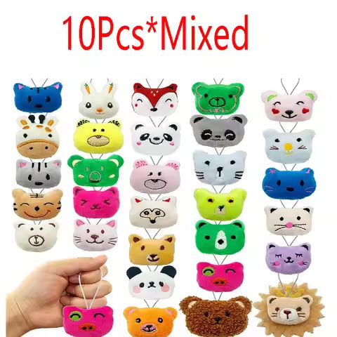 10Pcs Mini Animal Plush Toys Set Cute Small Animal Stuffed Toy Keychain for Party Favors for Goody Bag Easter Egg Stuffers https://tinyurl.com/2domyefe