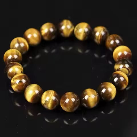Natural Tiger Eye Stone Bracelet Men and Women Natural Stone Jewelry Healing Buddha Elastic Rope Couple Crystal Bead Bracelet https://tinyurl.com/27f9xn6b
