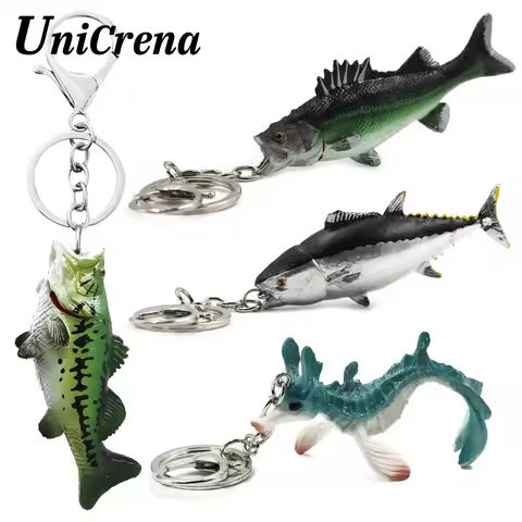 Fish Keychain Creative Handmade Fish Model Key Ring Trout/Snapper/Tuna/Salmon/Bass Keychain Fishing Themed Key Holder Accessory https://tinyurl.com/2bwfzxo3