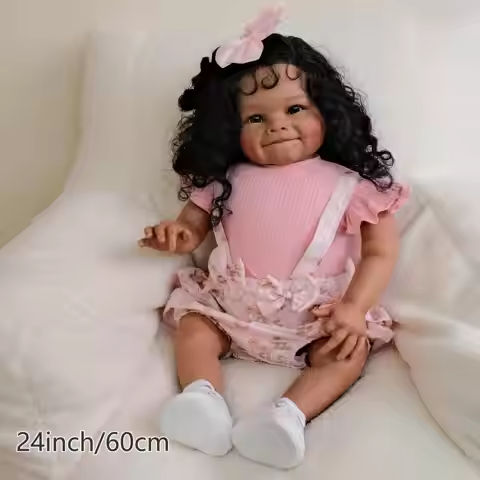 1PC 24 “weight pink raw doll with soft vinyl limbs and body – includes clothes, accessories, soothing items and bottles https://tinyurl.com/289foz7m