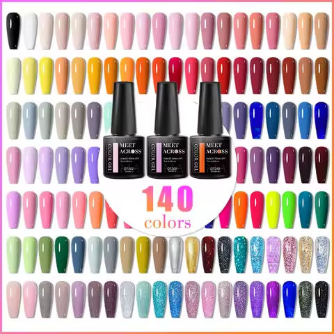 MEET ACROSS 7ml Self Leveling Gel Nail Polish Strong Base Gel Reinforced Gel Lacquer Semi Permanent UV Soak Off Nail Art Gel https://tinyurl.com/25hq6fhh