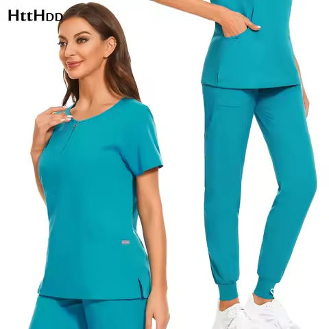 Medical Uniform Scrubs Nursing Wholesale Designer Operating Room Health Medical Blouses Scrub Set Women Scrubs Women Jogger Set https://tinyurl.com/23a4onzl