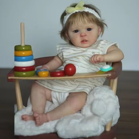 18 Inch Full Silicone Vinyl Reborn Ward Baby Girl Doll – Lifelike Cute Handmade Newborn Doll with Rooted Hair for Christmas Gift https://tinyurl.com/2cv2swcz