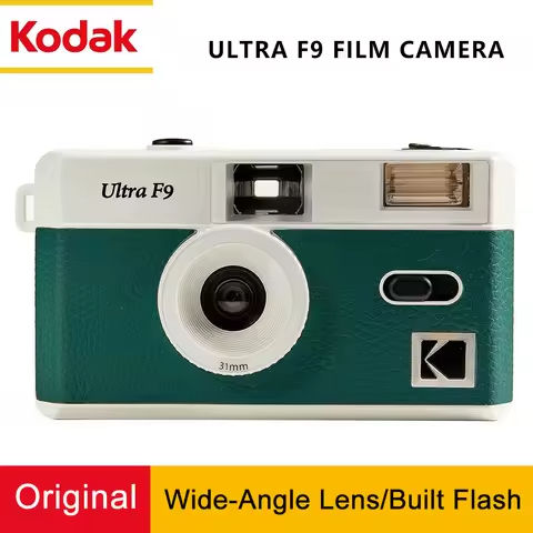 Original Kodak Film Camera 35mm Ultra F9 Focus Free Reusable Built In Flash Multiple Colors With Package Portable Mini Cute Gift https://tinyurl.com/2263x5tq