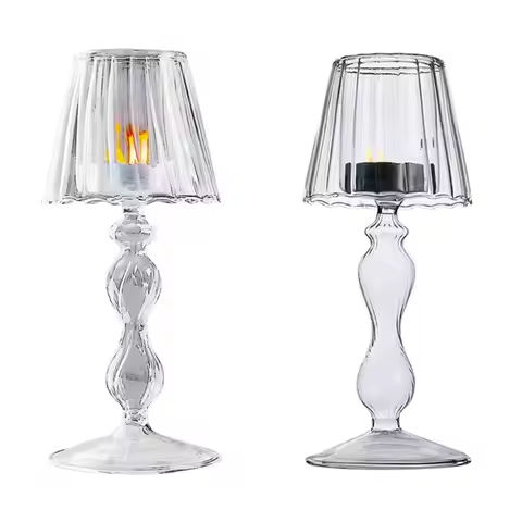 10pcs Candlestick Holde 6 Arm Candelabras Clear Taper Candle Holders Candlestick Holder for Wedding, Party, Dining Table https://tinyurl.com/2yyurle9