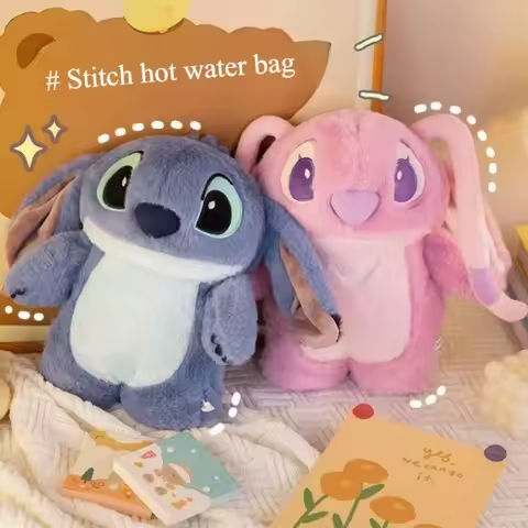 Disney Cute Stitch Plush Toy Warm Water Bottle Kawaii Soft Winter Portable Warm Hand Plush Doll for Girlfriend Christmas Gift https://tinyurl.com/2dgwqdle