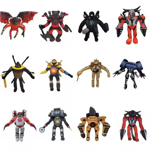 Newest Skibidi Toilet Clockman Titan TV Man Speakerman Plush Toys Horror Game Cartoon Stuffed Doll Kids Birthday Christmas Gifts https://tinyurl.com/2bfvo35e